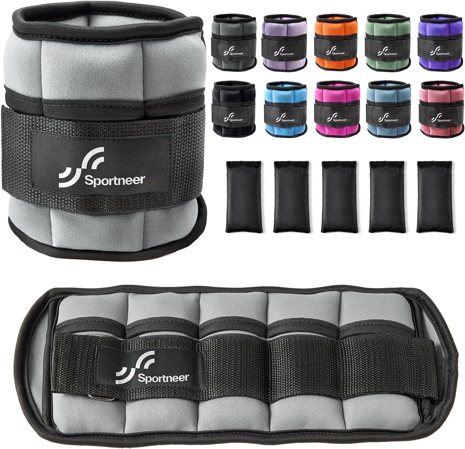 SPORTNEER Adjustable Ankle Weights