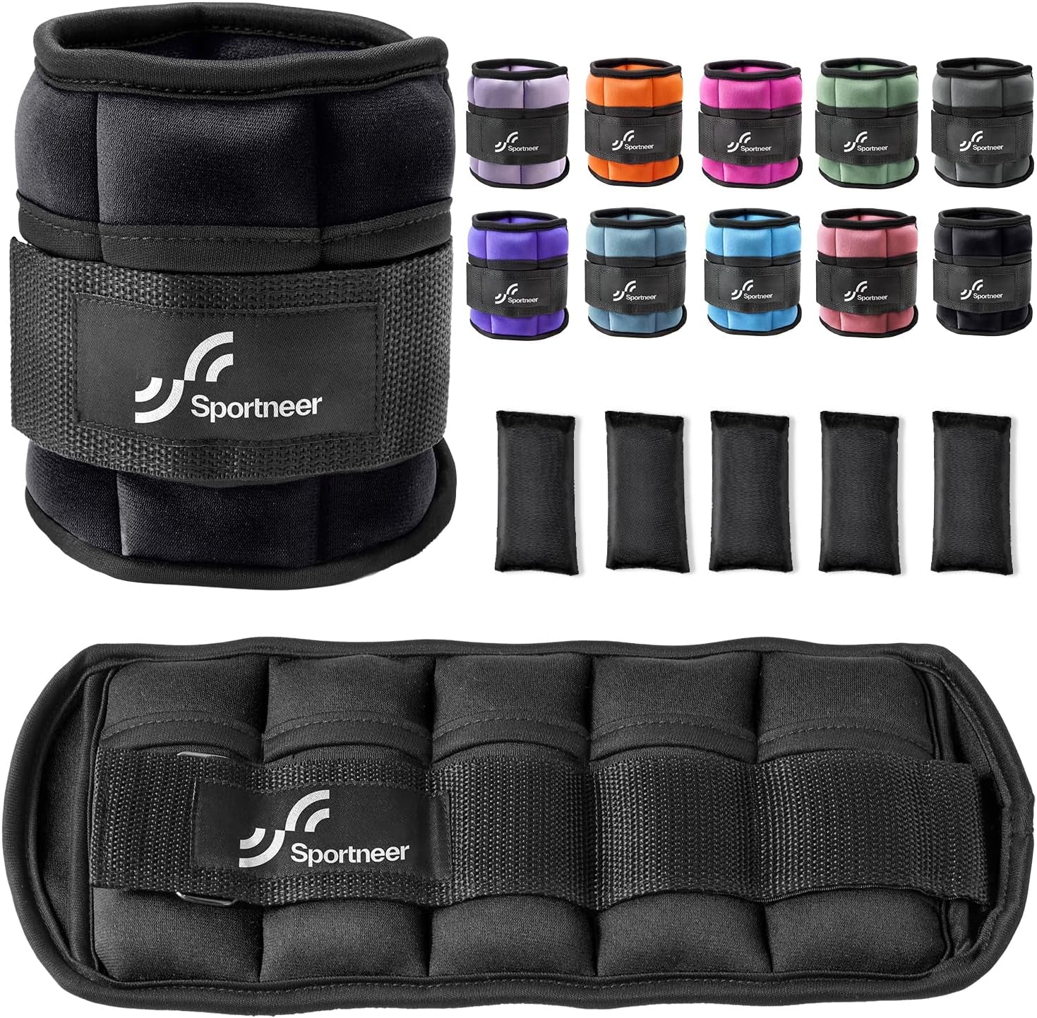 SPORTNEER Adjustable Ankle Weights