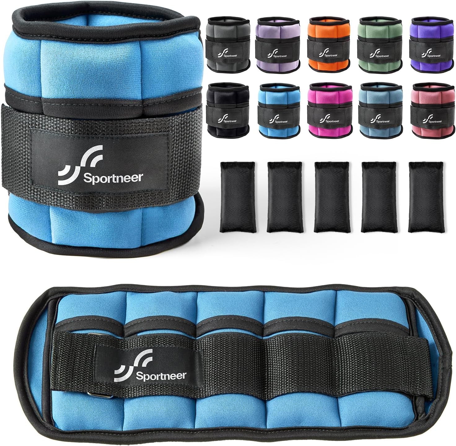 SPORTNEER Adjustable Ankle Weights