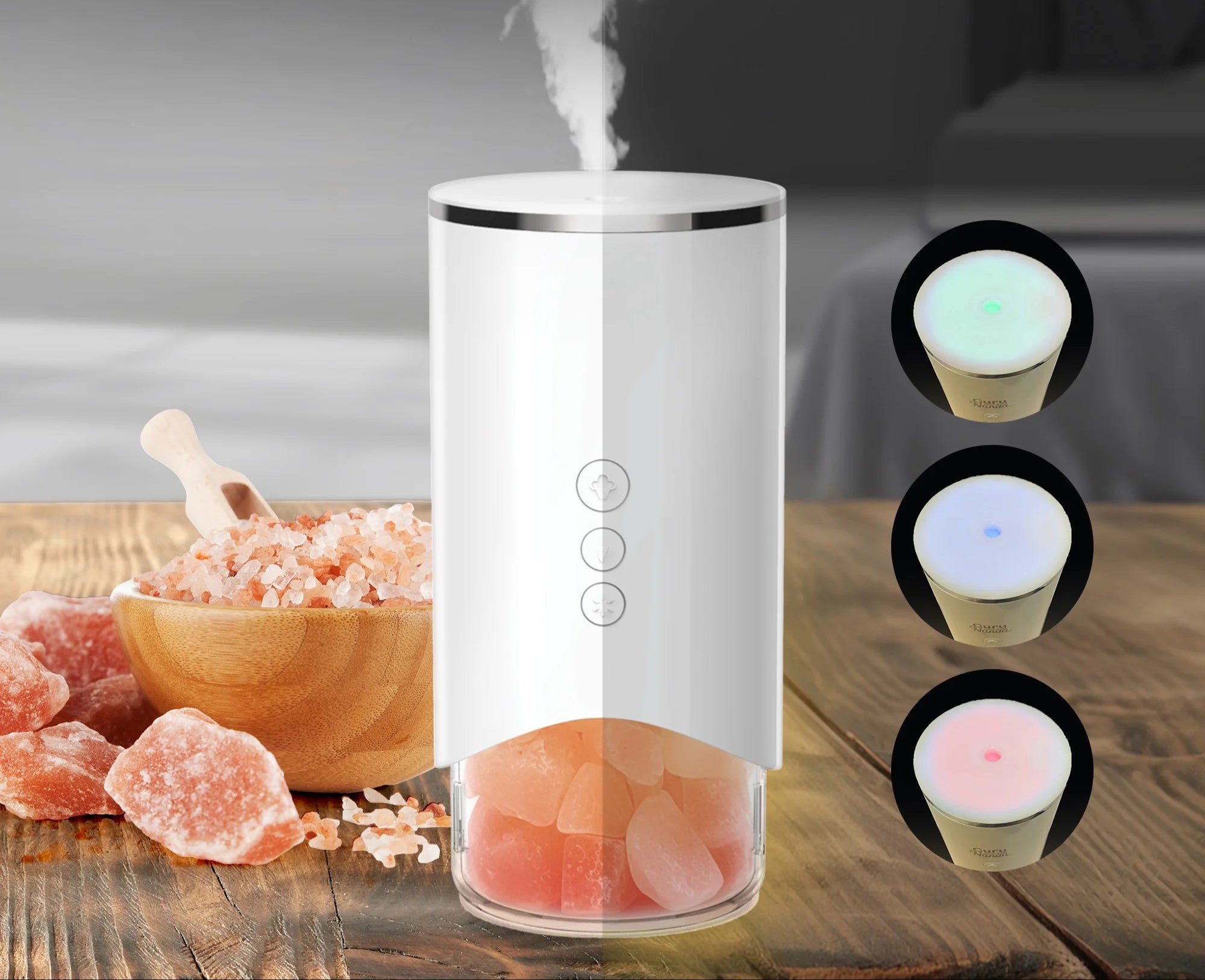 GURUNANDA Saltair Lamp & Essential Oil Diffuser