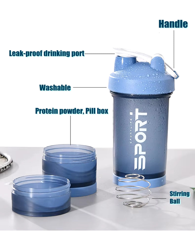 Sports Water Bottle Protein Shaker