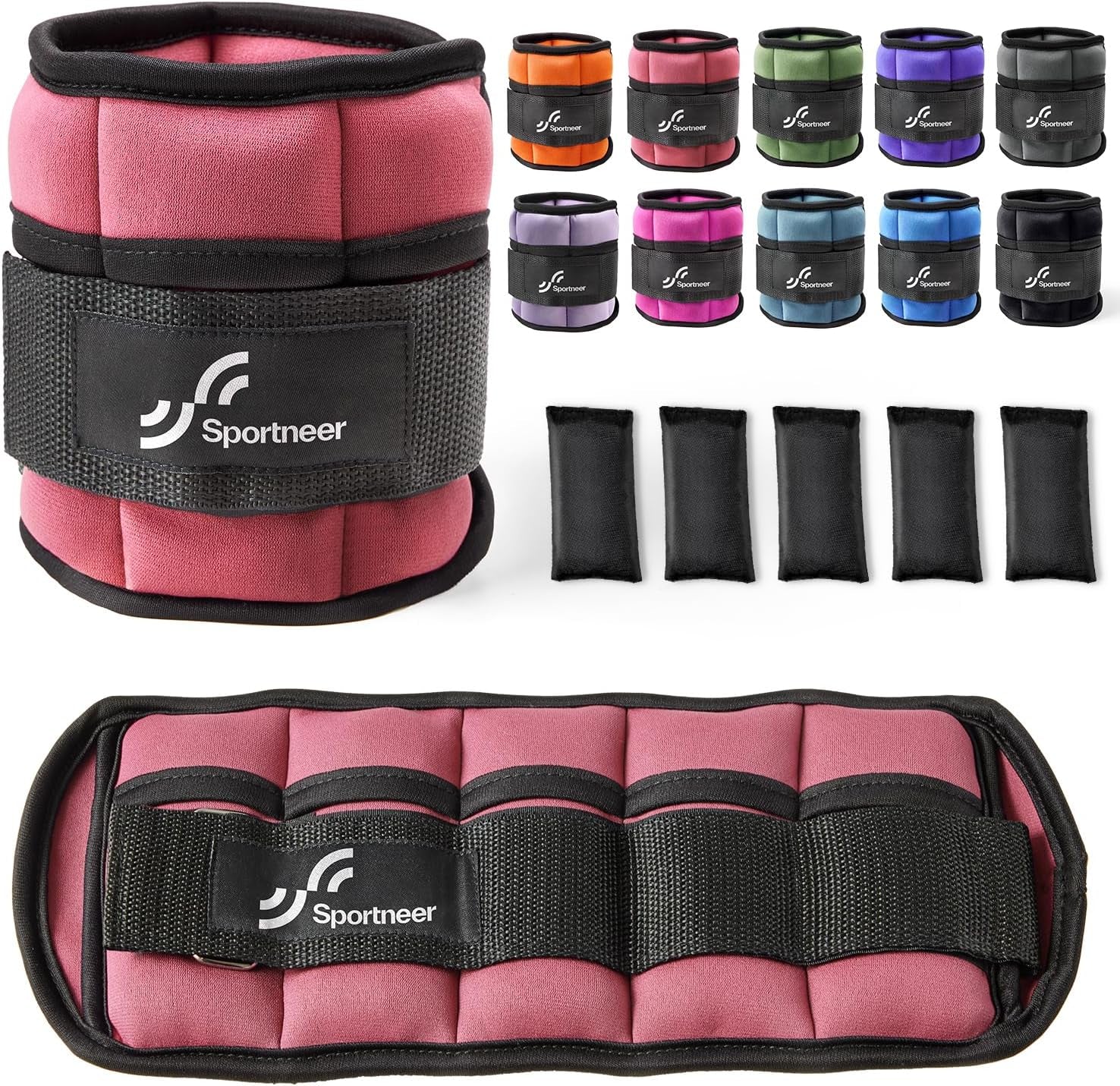 SPORTNEER Adjustable Ankle Weights