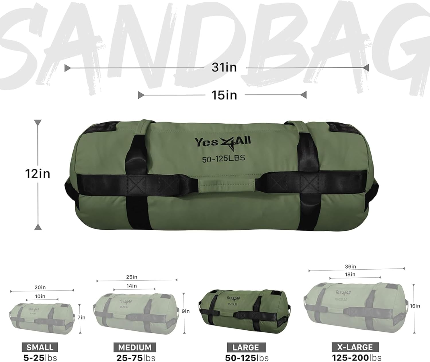 YES4ALL Sandbags for Working Out