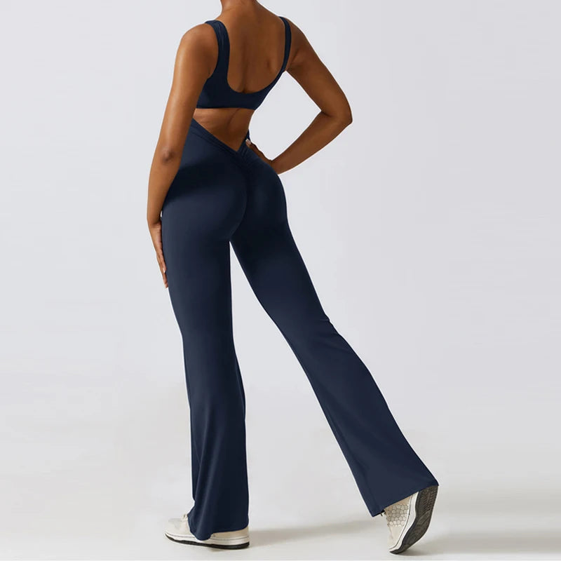 HEARUISAVY V Back Scrunch Gym Set