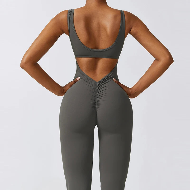 HEARUISAVY V Back Scrunch Gym Set