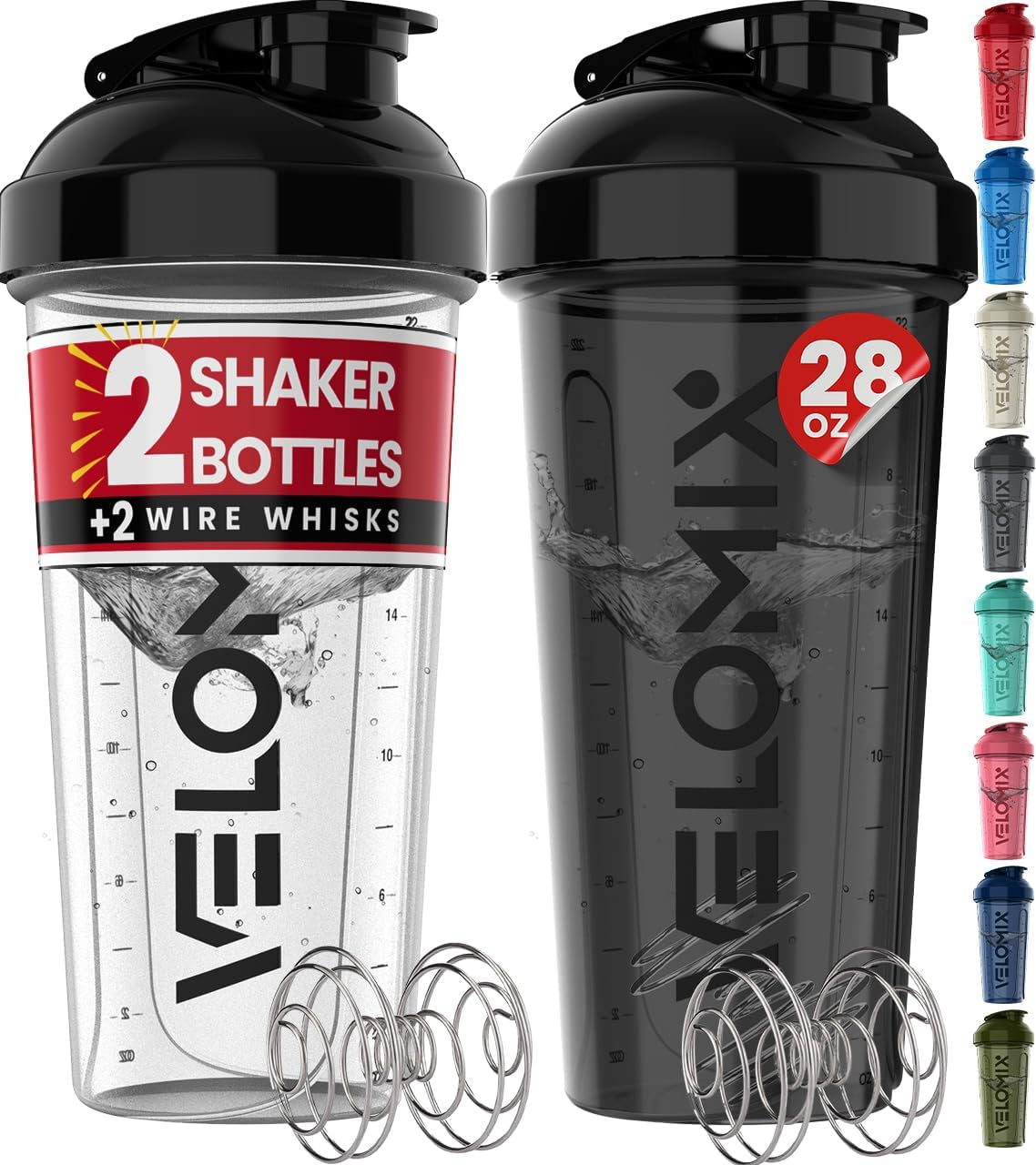 VELOMIX Protein Shaker Bottles