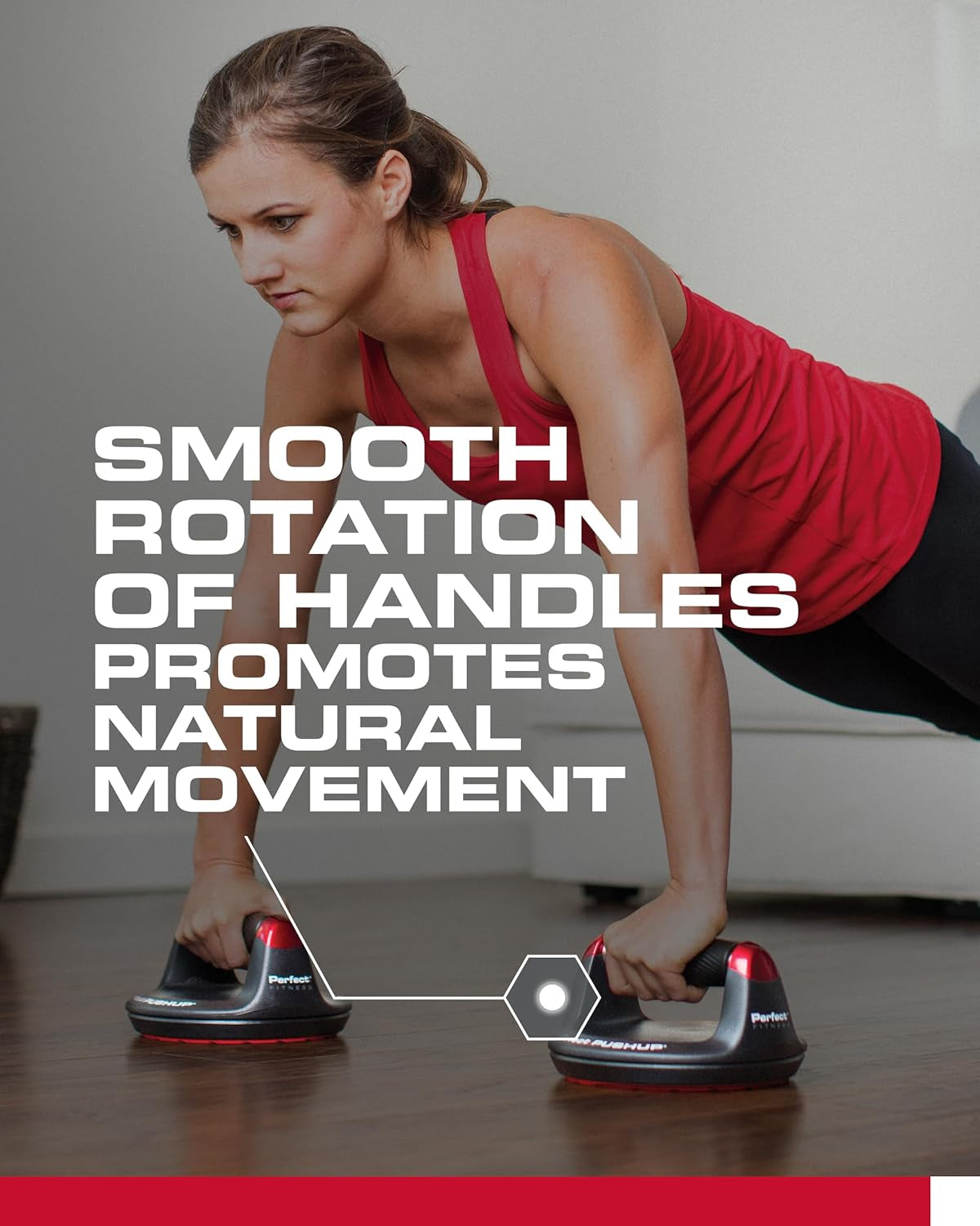 PERFECT FITNESS Pushup Elite Rotating Handle