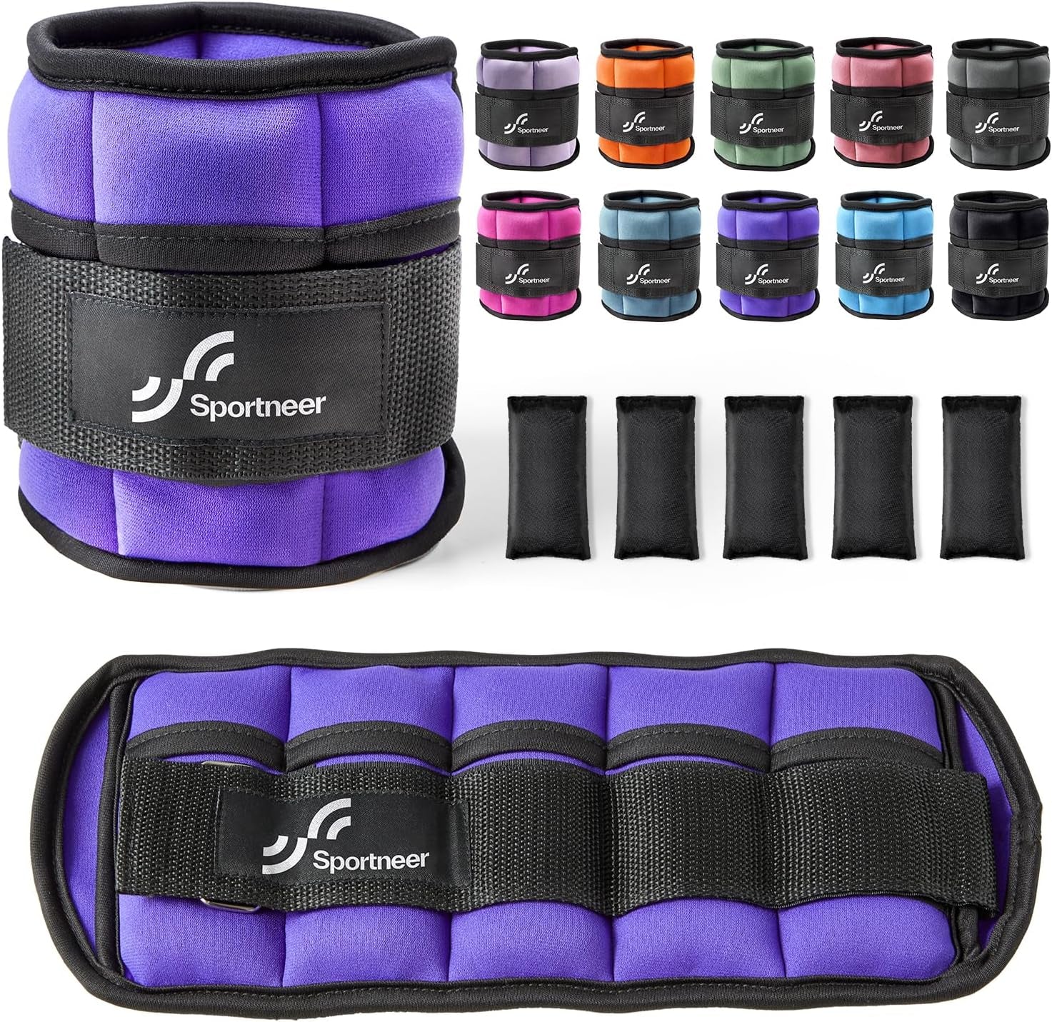 SPORTNEER Adjustable Ankle Weights