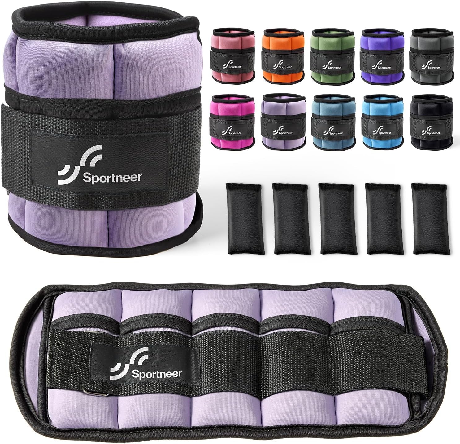 SPORTNEER Adjustable Ankle Weights