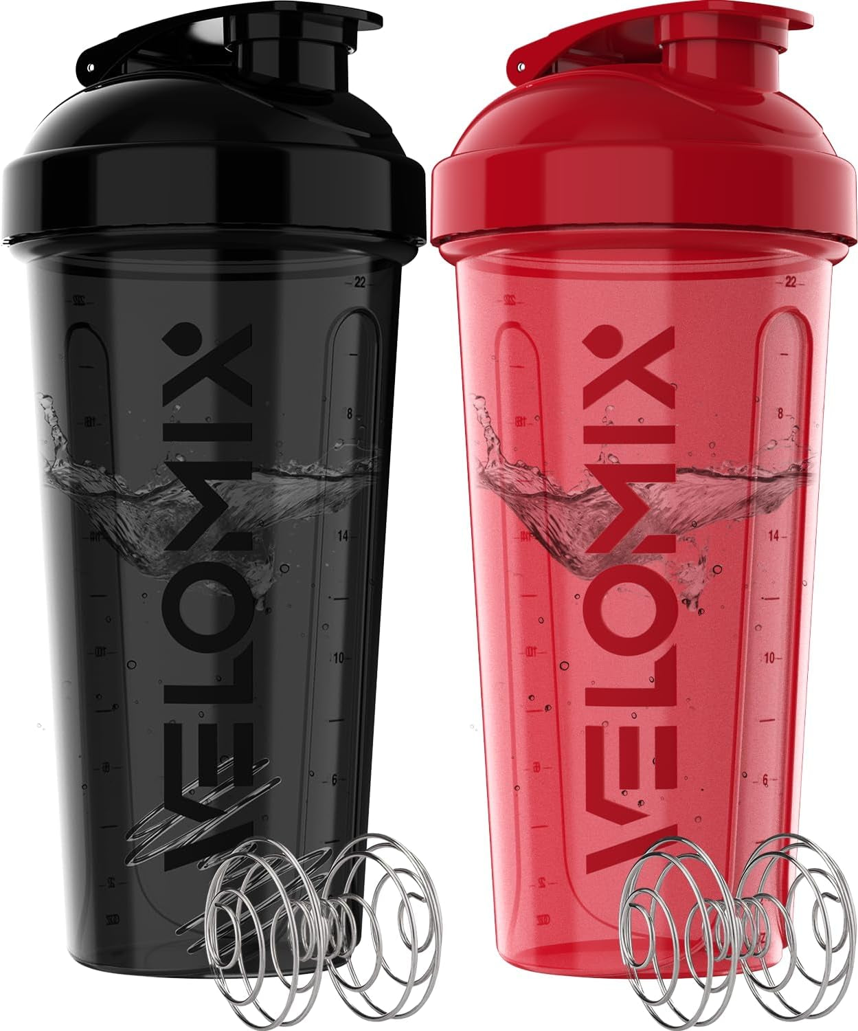 VELOMIX Protein Shaker Bottles