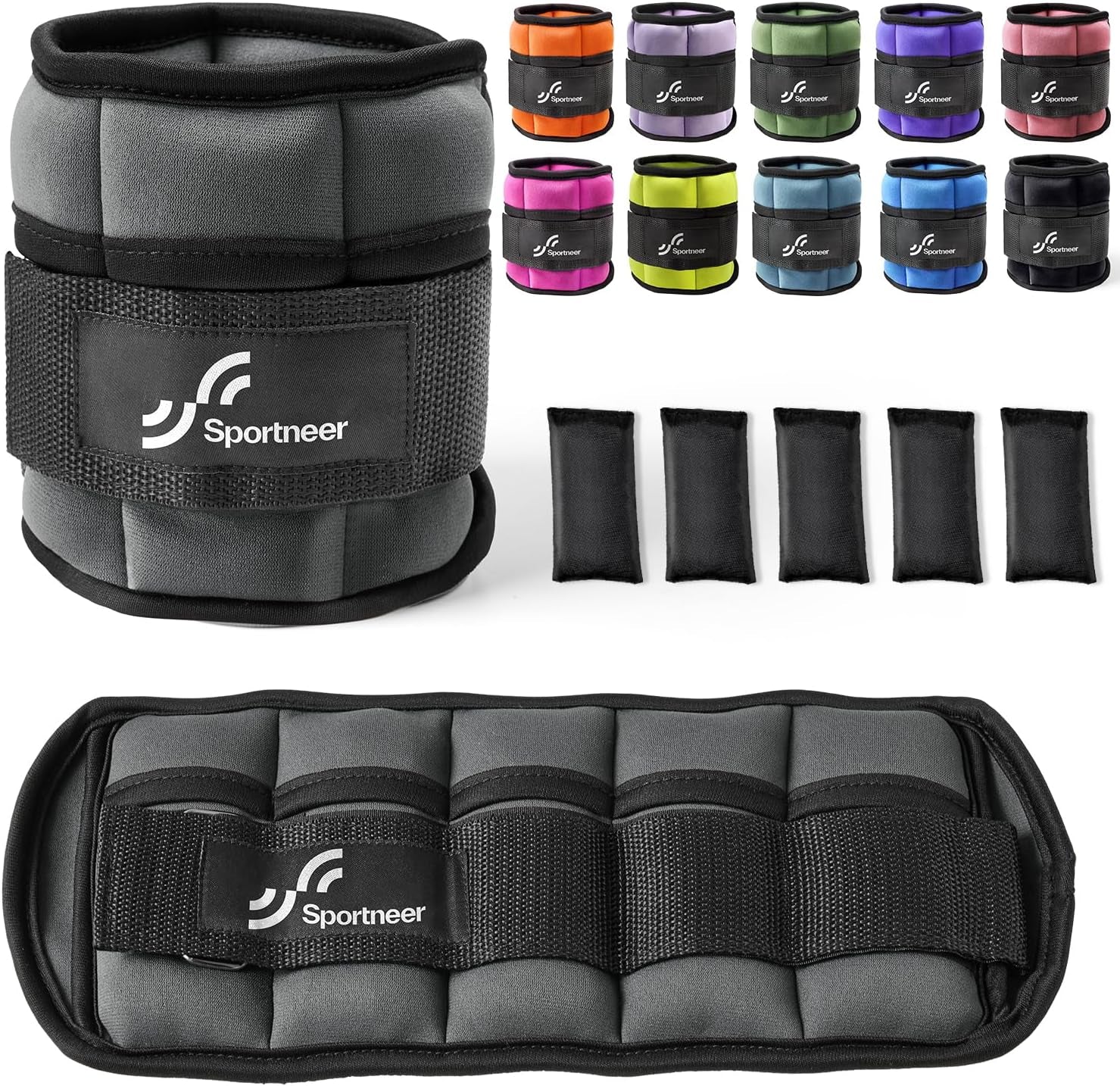 SPORTNEER Adjustable Ankle Weights