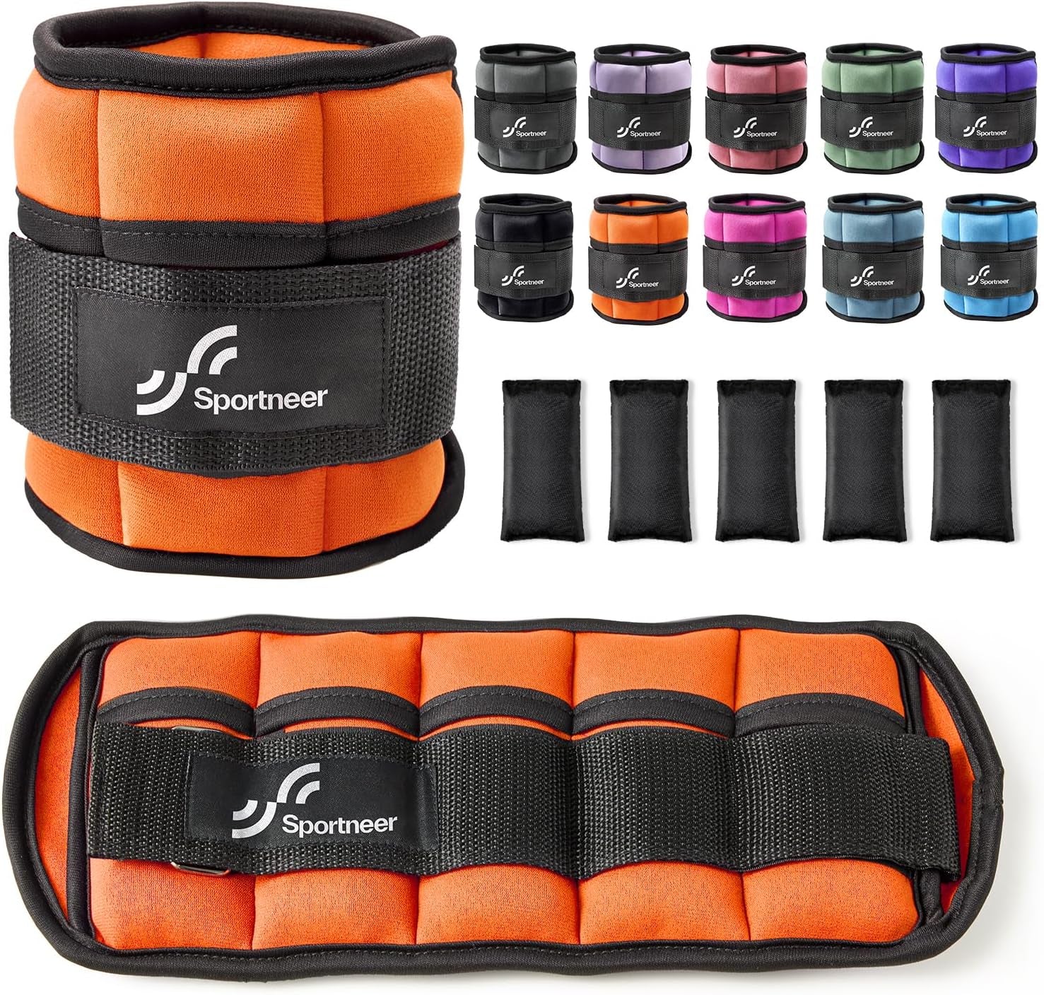 SPORTNEER Adjustable Ankle Weights