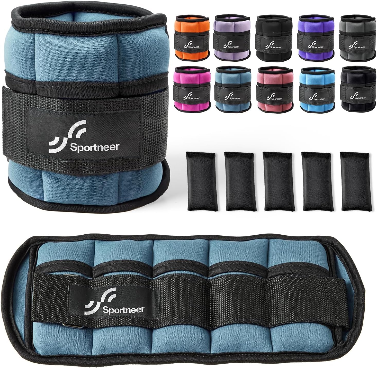 SPORTNEER Adjustable Ankle Weights