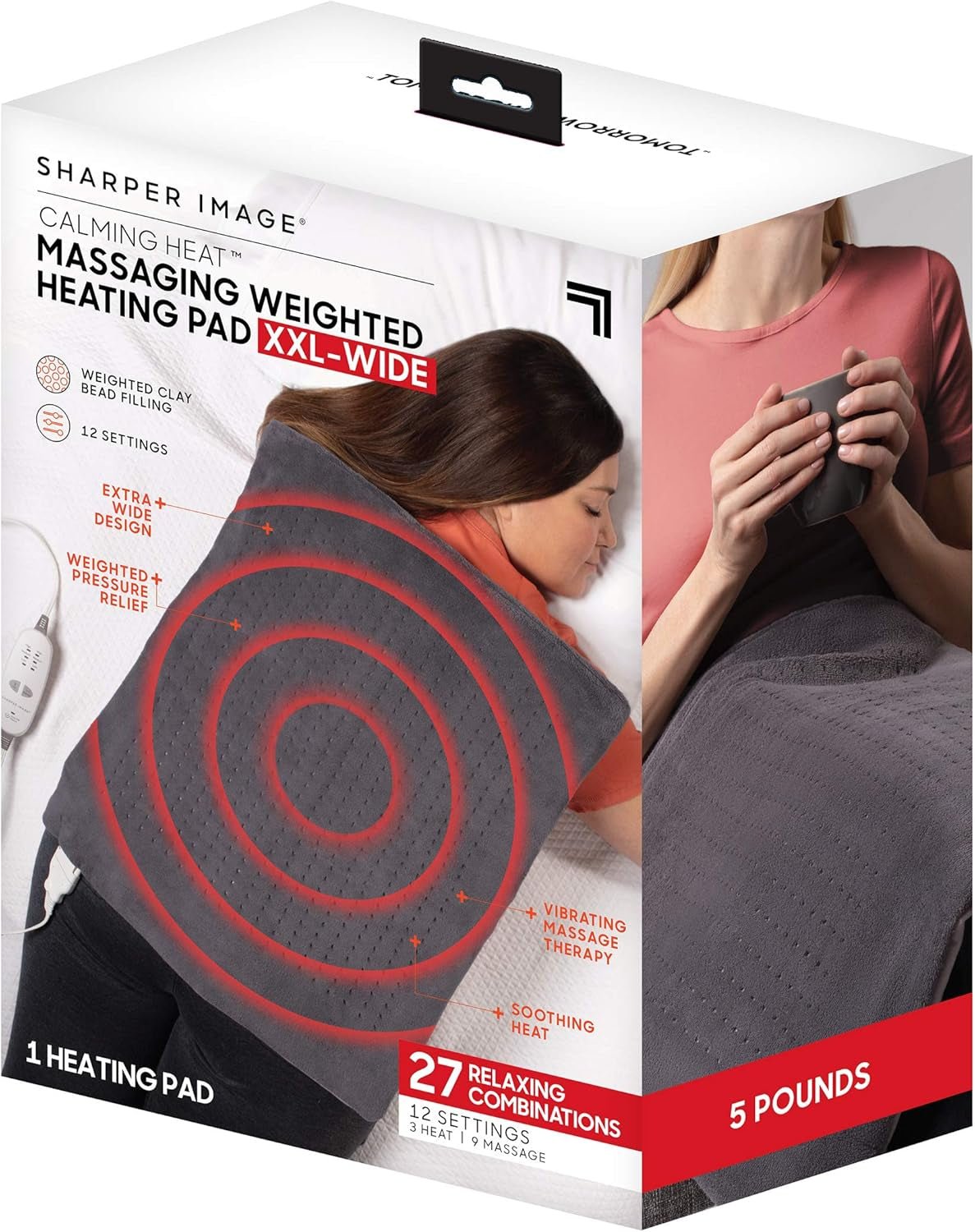 CLAIMING COMFORT Calming Weighted Heating Pad