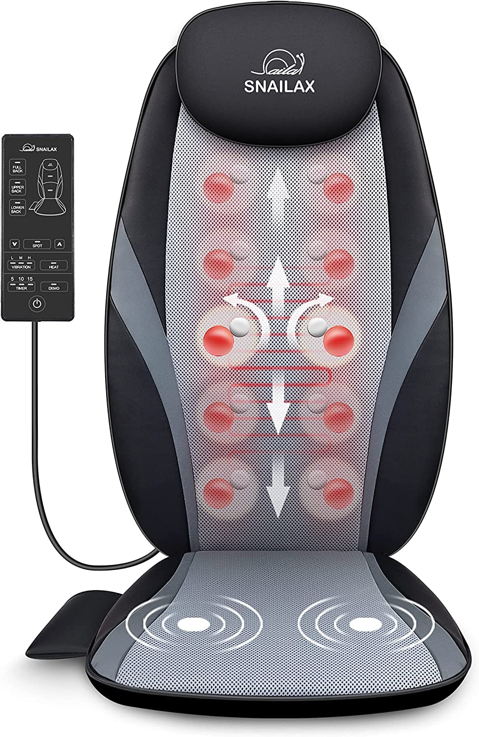 SNAILAX Massage Cushion with Heat Massage Chair 