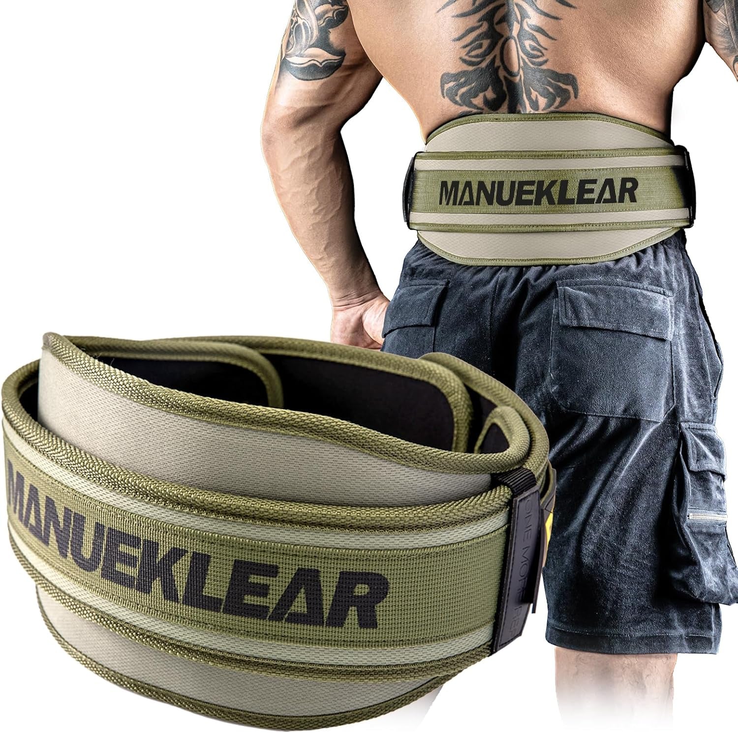 M MANUEKLEAR Weight Lifting Belt