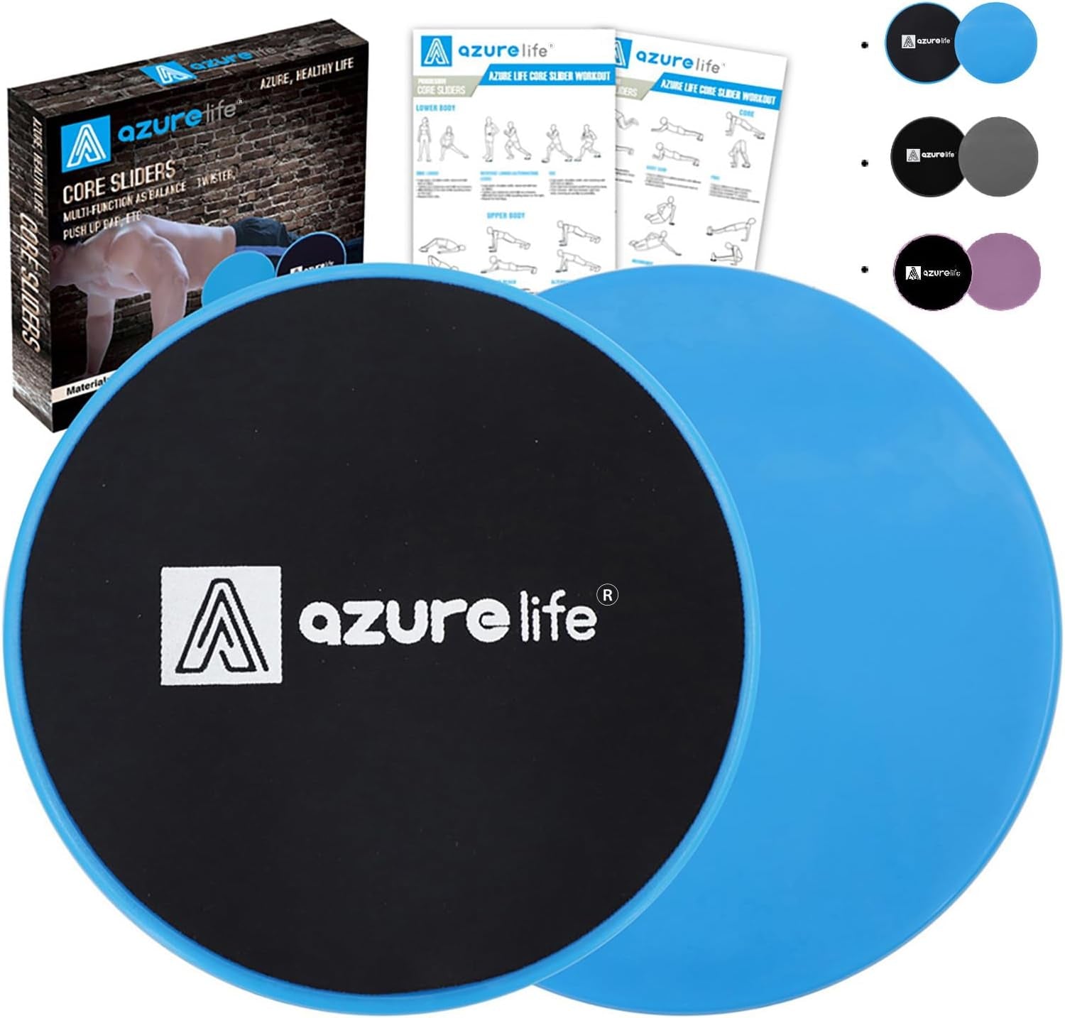 A AZURELIFE Core Gliding Discs 