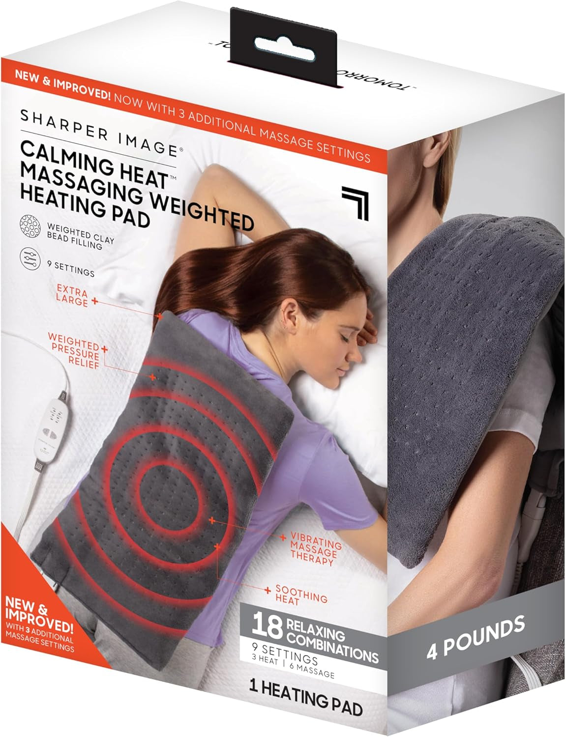 CLAIMING COMFORT Calming Weighted Heating Pad 